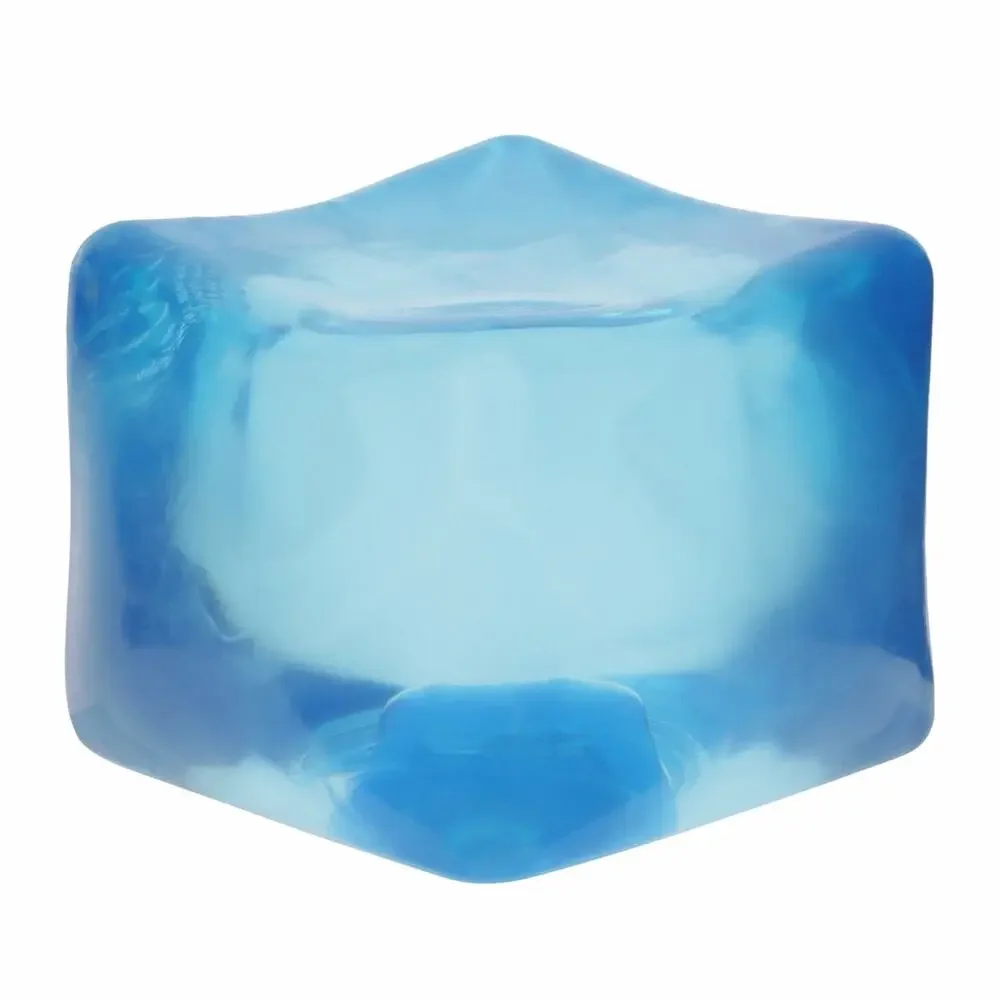 🔥Ice Ice Gummy Squish Cube Blue Sensory Fidget Toy Stretchy Soft Squishy BNWT🔥